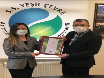 S.S. YEŞİL ÇEVRE ARITMA TESİSİ İŞLETME KOOPERATİFİ GENEL MÜDÜRÜ MEHMET AYDIN`I MAKAMINDA ZİYARET ETTİK.