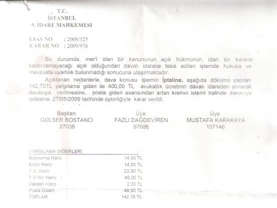 DİPLOMALARDAKİ MÜHENDİS VE MİMAR UNVANLARI HAKKINDA ÖRNEK YARGI KARARI 