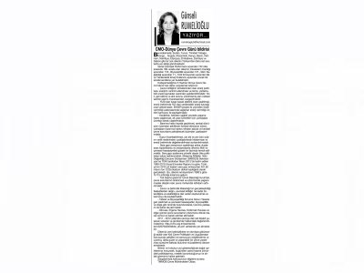 KONUK YAZAR KÖŞE YAZISI(ANAYURT GAZETESİ)