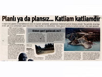 PLANLI YA DA PLANSIZ KATLİAM KATLİAMDIR(ÖZGÜR GÜNDEM GAZETESİ)