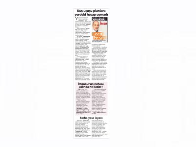 KUŞ UÇUŞU PLANLARA YERDEKİ HESAP UYMADI-[TUNCA BENGİN](MİLLİYET GAZETESİ)