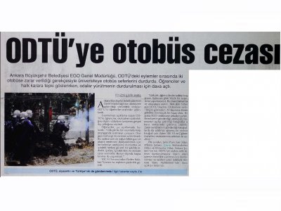 ODTÜ`YE OTOBÜS CEZASIANKARA BAŞKENT GAZETESİ)