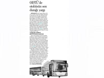 ODTÜ`DE OTOBÜSÜN SON DURAĞI YARGIEVRENSEL GAZETESİ)