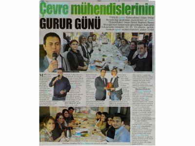 ÇEVRE MÜHENDİSLERİNİN GURUR GÜNÜSAMSUN HABER GAZETESİ)
