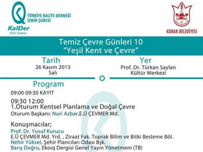 TEMIZ CEVRE GUNLERI 10 `YESIL KENT VE CEVRE` 26 KASIM 2013