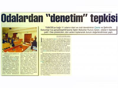 ODALARDAN `DENETİM` TEPKİSİANKARA BAŞKENT GAZETESİ)