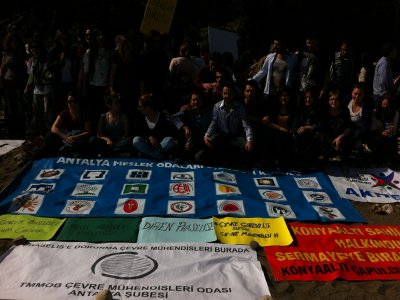 PHASELİSTE OTEL YAPIMINA HAYIR" MİTİNGİNE KATILDIK