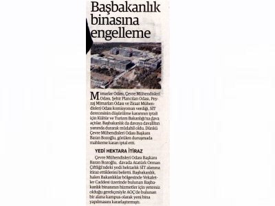 BAŞBAKANLIK BİNASINA ENGELLEME