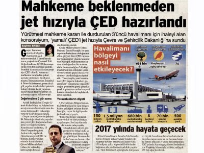 MAHKEME BEKLENMEDEN JET HIZIYLA ÇED HAZIRLANDISÖZCÜ)
