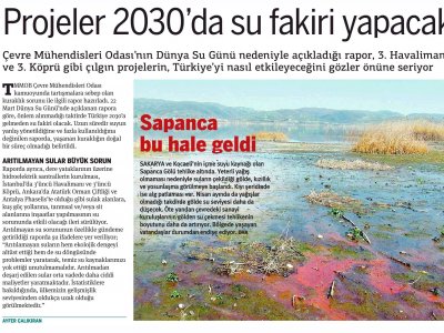 PROJELER 2030`DA SU FAKİRİ YAPACAKTARAF)
