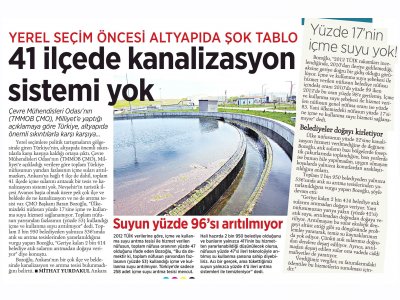 YEREL SEÇİM ÖNCESİ ALTYAPIDA ŞOK TABLOMİLLİYET)