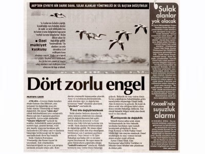 SULAK ALANLAR ARTIK KORUMASIZCUMHURİYET)