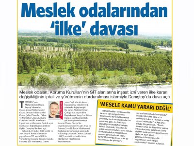 MESLEK ODALARINDAN İLKE DAVASIKARŞI)