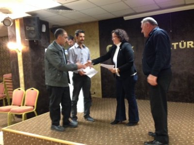 CANİK BELEDİYESİ`NİN DÜZENLEMİŞ OLDUĞU `HAYVAN KESİM KURSU`NDA, KURBAN KESİMİNİN ÇEVRESEL ETKİLERİNE DEĞİNMEK ÜZERE TMMOB ÇMO SAMSUN BÖLGE TEMSİLCİLİĞİ OLARAK DAVET EDİLDİK