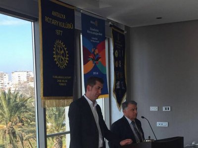 ÇMO OLARAK ANTALYA ROTARY KULÜBÜNE KONUŞMACI OLARAK KATILDIK. 