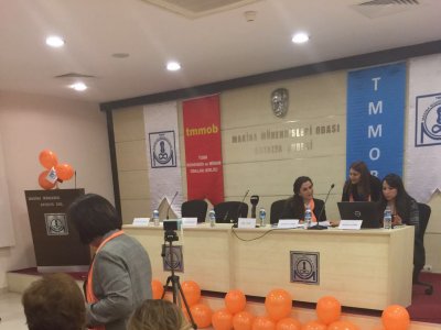 " MÜHENDİSLİKTE KADIN OLMAK BİR AYRICALIKTIR" KONULU PANELE KATILDIK.