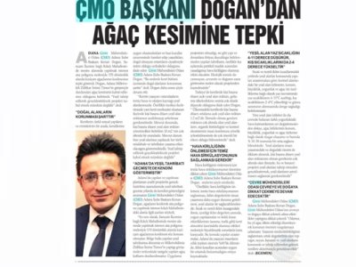 BAŞKANIMIZ SN. KENAN DOĞAN`IN SARIÇAM İLÇESİ KILIÇLI MAHALLESİ MESİRE ALANINDA ATIŞ POLİGONU YAPIMI İÇİN KESİLEN KIZILÇAM AĞAÇLARI HAKKINDAKİ AÇIKLAMASININ SANAL BASIN YANSIMALARI;