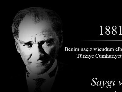ÇEVRE MÜHENDİSLERİ ODASI ANTALYA ŞUBESİ OLARAK ULU ÖNDER ATATÜRKÜMÜZÜ SAYGI VE ÖZLEMLE ANIYORUZ