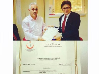 `BİYOSİDAL ÜRÜN UYGULAMA EĞİTİMİ DÜZENLEME YETKİ BELGESİNİ` ALDIK.