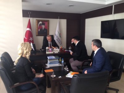 SAMSUN ÇEVRE VE ŞEHİRCİLİK İL MÜDÜRÜ SN. SALİH SAĞIR VE İL MÜDÜR YARDIMCISI SN. TEVFİK AKÇAY`I ZİYARET ETTİK.