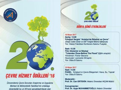 `ANTALYA`NIN ÇEVRE BİLEŞENLERİ: HAVA, SU, TOPRAK` PANELİNDE, KONUŞMACI OLARAK YER ALACAĞIZ