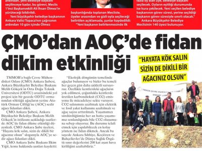 `FİDAN DİKİM` ETKİNLİĞİ AOÇ’DE GERÇEKLEŞTİRİLDİ