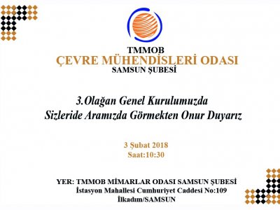 ŞUBEMİZ 3. OLAĞAN GENEL KURUL DAVETİ