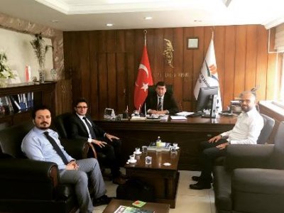 HATAY ÇEVRE VE ŞEHİRCİLİK İL MÜDÜRÜ SN.HALİT ERGİN`İ MAKAMINDA ZİYARET ETTİK.