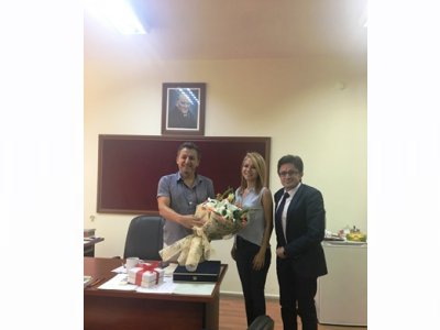 ÇUKUROVA ÜNİVERSİTESİ MÜHENDİSLİK MİMARLIK FAKÜLTESİ ÇEVRE MÜHENDİSLİĞİ BÖLÜM BAŞKANINI ZİYARETİMİZ.