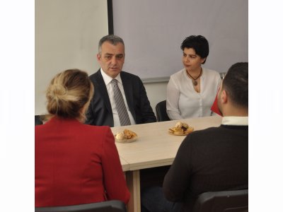 KONYAALTI BELEDİYE BAŞKAN ADAYI SEMİH ESEN ŞUBEMİZİ ZİYARET ETTİ