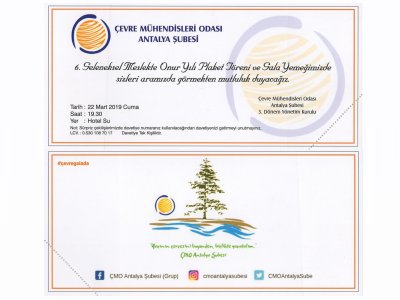 6. GELENEKSEL MESLEKTE ONUR YILI PLAKET TÖRENİ VE GALA YEMEĞİMİZE DAVETLİSİNİZ