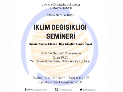 İKLİM DEĞİŞİKLİĞİ SEMİNERİ