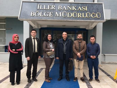 İLLER BANKASI KONYA BÖLGE MÜDÜRÜ SN. YÜKSEL DEMİRCİ BEYE VE MESLEKTAŞLARIMIZA ŞUBE YÖNETİM KURULUMUZDAN ZİYARET