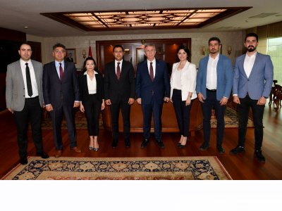 ANKARA BÜYÜKŞEHİR BELEDİYE BAŞKANI SAYIN MANSUR YAVAŞ`I ZİYARET ETTİK