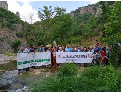 BALLIKAYALAR TABİAT PARKINDA BASIN AÇIKLAMASI VE TEKNİK GEZİ GERÇEKLEŞTİRDİK