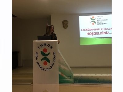 TMMOB KİMYA MÜHENDİSLERİ ODASI, JEOFİZİK MÜHENDİSLERİ ODASI VE GIDA MÜHENDİSLERİ ODASI BURSA ŞUBELERİNİN OLAĞAN GENEL KURUL TOPLANTILARINA KATILIM SAĞLADIK.