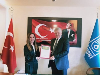 BUSKİ GENEL MÜDÜRÜ SN. GÜNGÖR GÜLENÇ VE GENEL MÜDÜR YARDIMCISI SN. DEVRİM İZGİ`Yİ MAKAMINDA ZİYARET ETTİK.