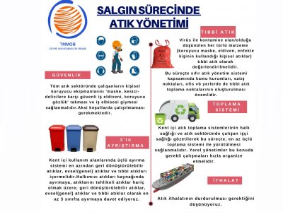 SALGIN SÜRECİNDE ATIK YÖNETİMİ
BELEDİYELERE VE TÜM ATIK ÜRETİCİLERİNE ÇAĞRIMIZDIR!