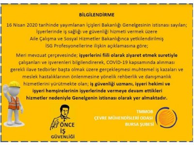 İSG UZMANI MESLEKTAŞLARIMIZIN DİKKATİNE!