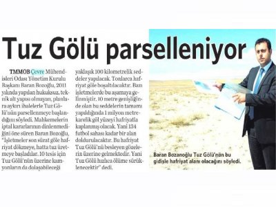 5 HAZİRAN DÜNYA ÇEVRE GÜNÜNDE GÜZEL HABER!

TUZ GÖLÜNÜN KORUNMASI İÇİN YILLARDIR SÜREN ÇABALARIMIZ SONUÇ VERDİ