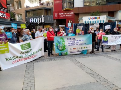 DÜNYA ÇEVRE GÜNÜ İZMİR BİLDİRGESİ 2020 "ÜLKEMİZDE VE KENTİMİZDE EKOLOJİK YIKIMA, TALANA KARŞI MÜCADELE VE DAYANIŞMA ARTARAK DEVAM EDİYOR.."