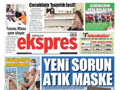 SALGIN SÜRECİNDE ATIK MASKE SORUNU