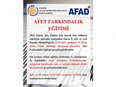 AFET FARKINDALIK EĞİTİMİ