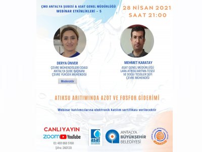 ÇEVRE MÜHENDİSLERİ ODASI ANTALYA ŞUBESİASAT GENEL MÜDÜRLÜĞÜ WEBINAR ETKİNLİKLERİ5