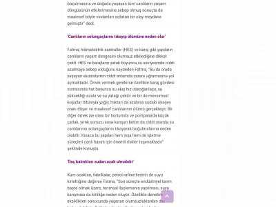 `BALIK ÖLÜMLERİ ETKİN DENETİMLERLE ENGELLENEBİLİR` ÇMO DİYARBAKIR ŞUBESİ OLARAK BÖLGEDE YAŞANAN TOPLU BALIK ÖLÜMLERİ İLE İLGİLİ JİN NEWS İLE RÖPORTAJ GERÇEKLEŞTİRİLDİ.