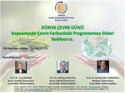 5 HAZİRAN DÜNYA ÇEVRE GÜNÜ ÇEVRE FARKINDALIK PROGRAMIMIZ KAPSAMINDA `ÜNİVERSİTELER VE ÇEVRE FARKINDALIK ÇALIŞMALARI` BAŞLIKLI SEMİNERİMİZİ GERÇEKLEŞTİRDİK.
