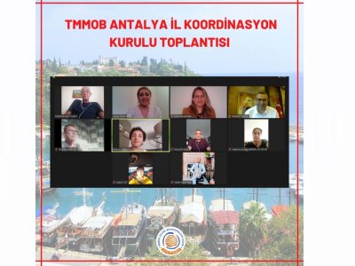 TMMOB ANTALYA İL KOORDİNASYON KURULU TOPLANTISI GERÇEKLEŞTİRİLDİ