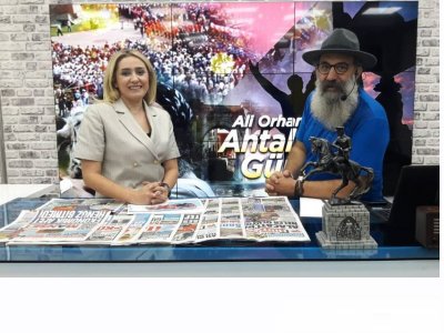 ŞUBE BAŞKANIMIZ SN. DERYA ÜNVER KANAL V` NİN ANTALYA GÜNDEM PROGRAMINDA SN. ALİ ORHAN LAZALOĞLU` NUN KONUĞU OLMUŞTUR