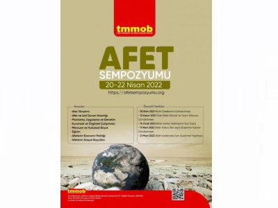 TMMOB AFET SEMPOZYUMU BİLDİRİ ÖZETİ GÖNDERİM SÜRESİ 15 KASIM`A UZATILDI