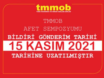 20-22 NİSAN 2022 TMMOB AFET SEMPOZYUMU